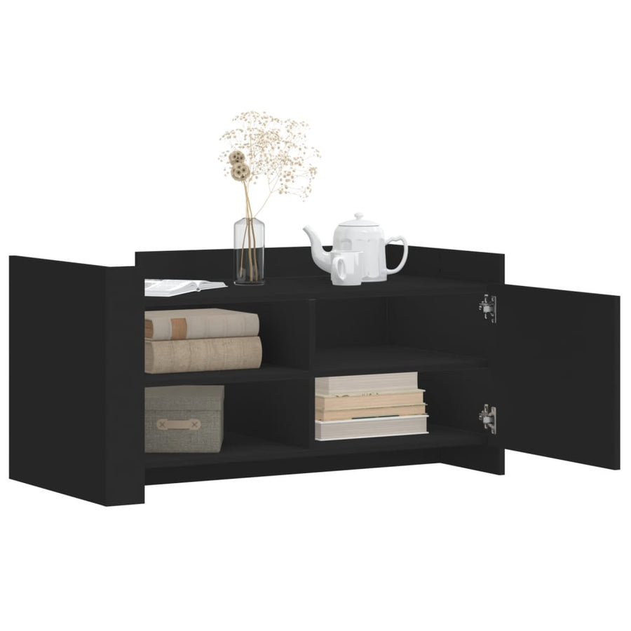 Salontafel 100x50x50 cm bewerkt hout zwart
