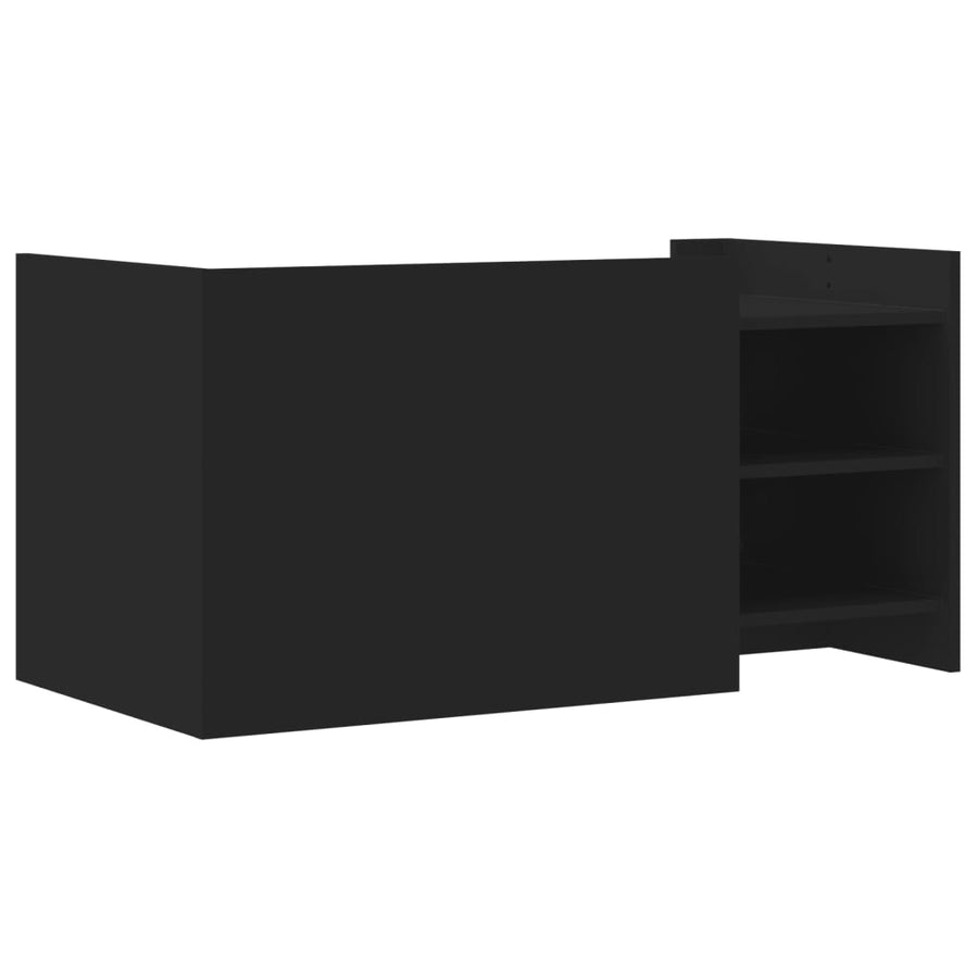 Salontafel 100x50x50 cm bewerkt hout zwart
