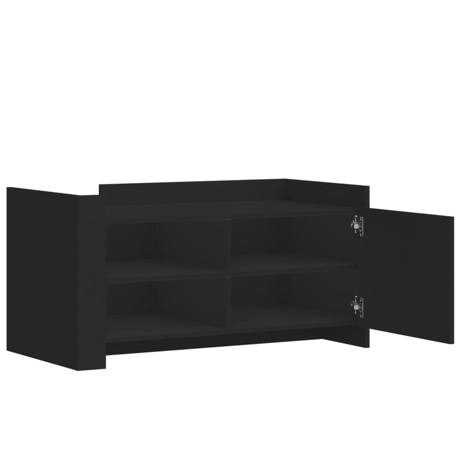 Salontafel 100x50x50 cm bewerkt hout zwart