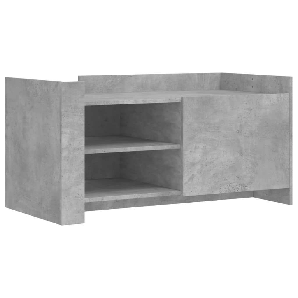 Salontafel 100x50x50 cm bewerkt hout betongrijs