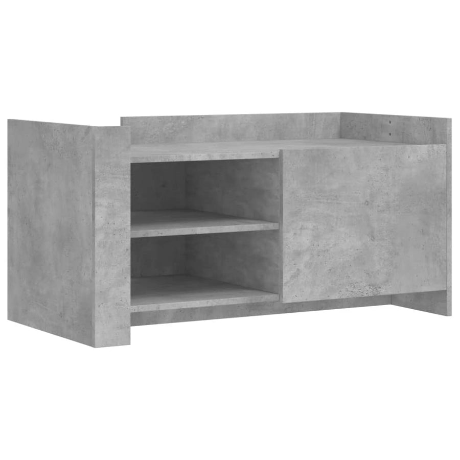 Salontafel 100x50x50 cm bewerkt hout betongrijs