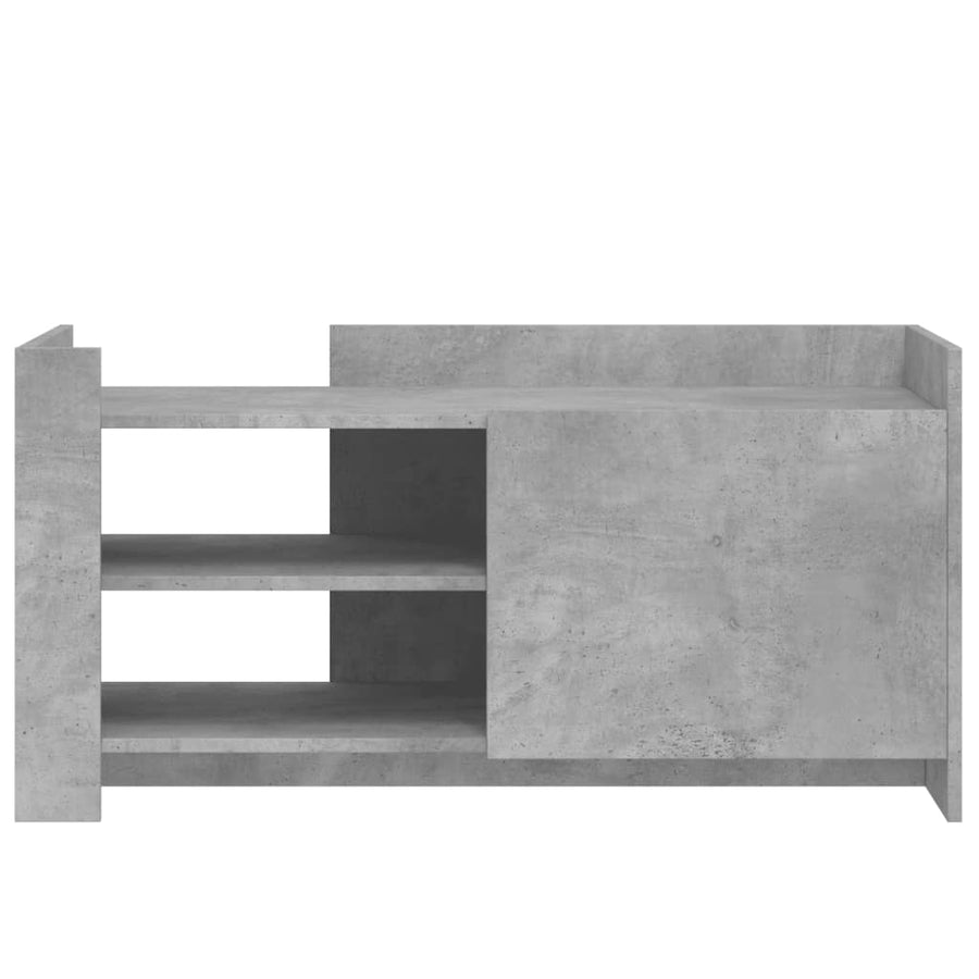Salontafel 100x50x50 cm bewerkt hout betongrijs