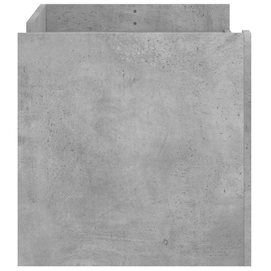 Salontafel 100x50x50 cm bewerkt hout betongrijs