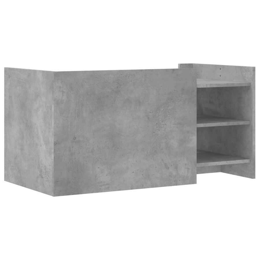 Salontafel 100x50x50 cm bewerkt hout betongrijs