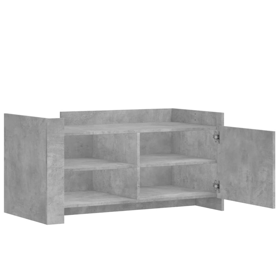 Salontafel 100x50x50 cm bewerkt hout betongrijs