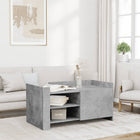 Salontafel 100x50x50 cm bewerkt hout betongrijs