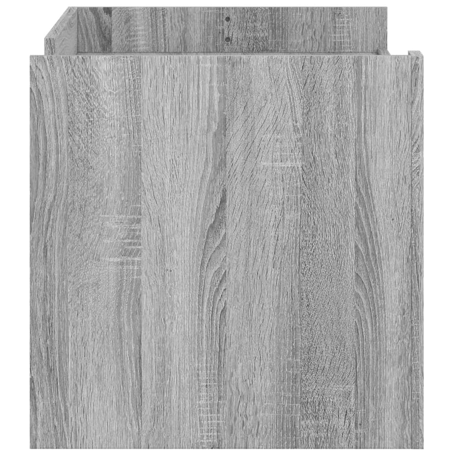 Salontafel 100x50x50 cm bewerkt hout grijs sonoma eikenkleur