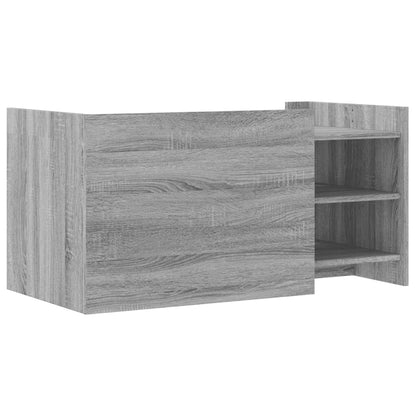 Salontafel 100x50x50 cm bewerkt hout grijs sonoma eikenkleur