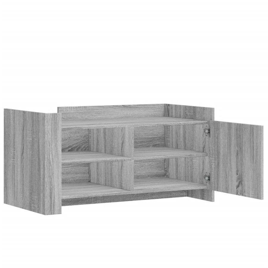 Salontafel 100x50x50 cm bewerkt hout grijs sonoma eikenkleur