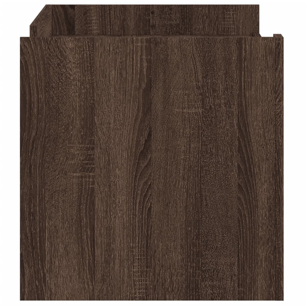 Salontafel 100x50x50 cm bewerkt hout bruin eikenkleurig