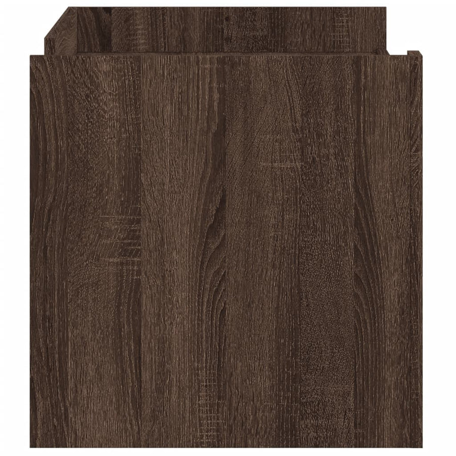 Salontafel 100x50x50 cm bewerkt hout bruin eikenkleurig