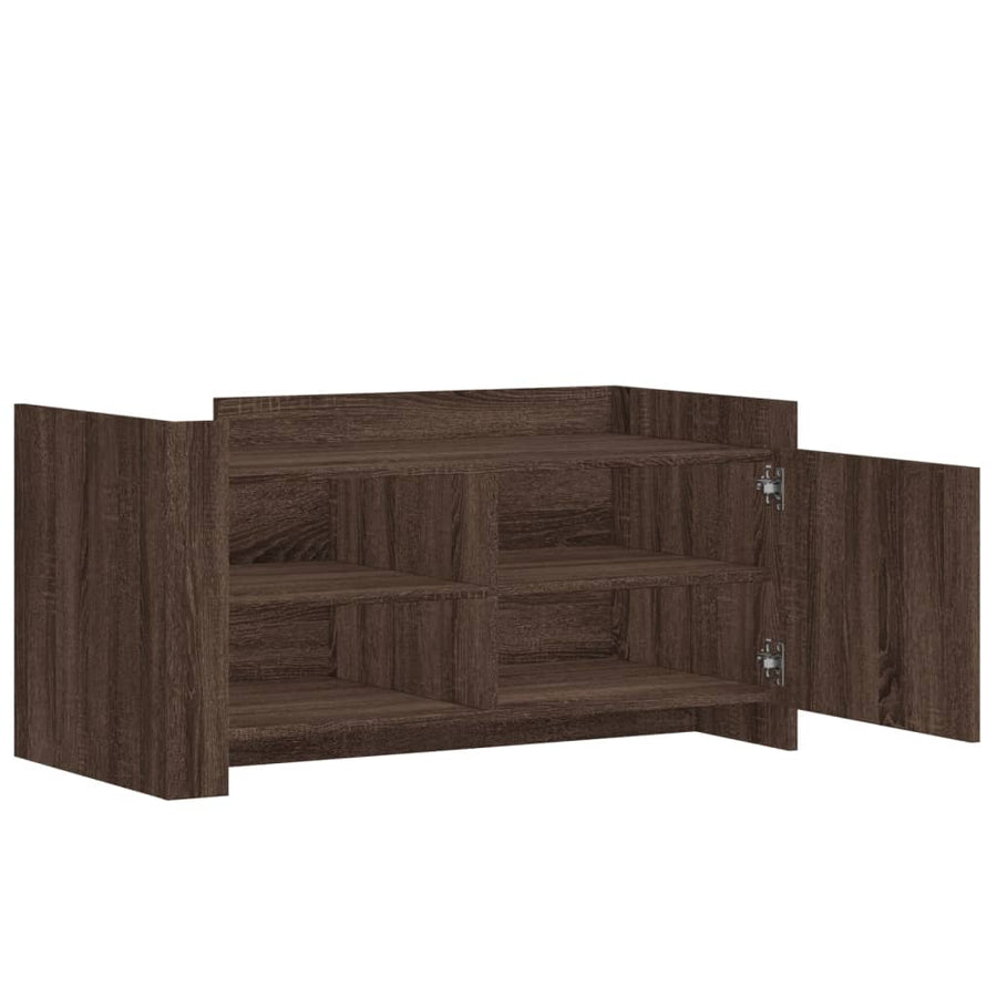 Salontafel 100x50x50 cm bewerkt hout bruin eikenkleurig