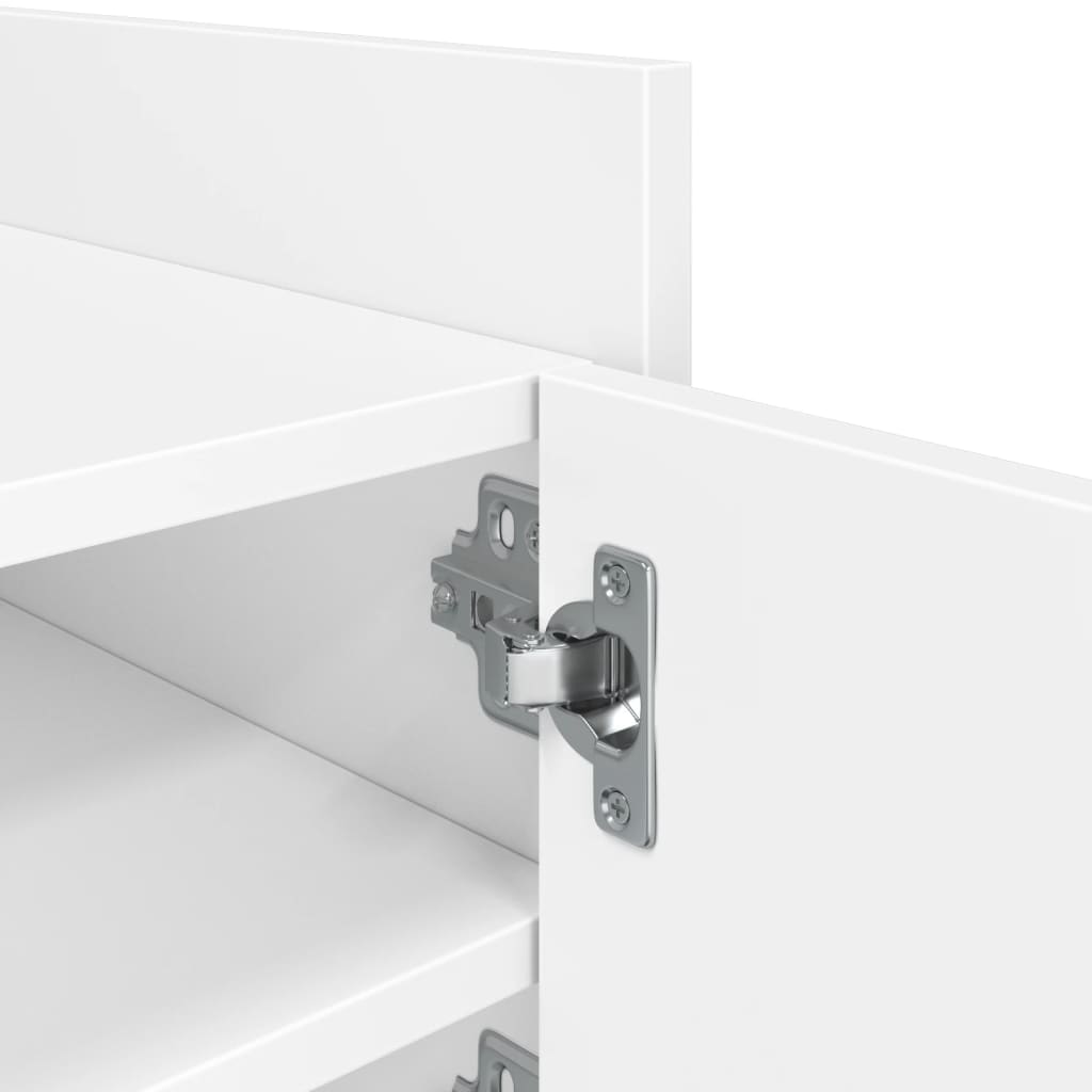 Tv-meubel 80x35x40 cm bewerkt hout wit