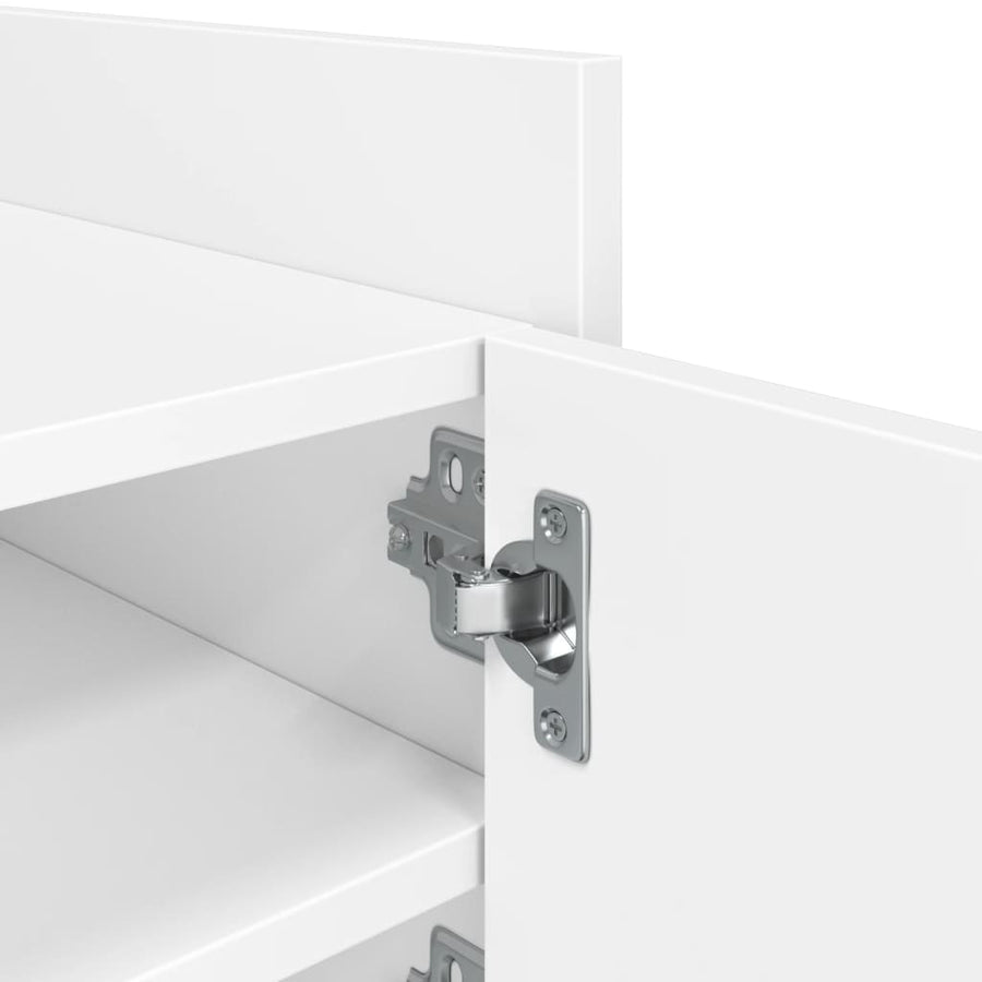 Tv-meubel 80x35x40 cm bewerkt hout wit