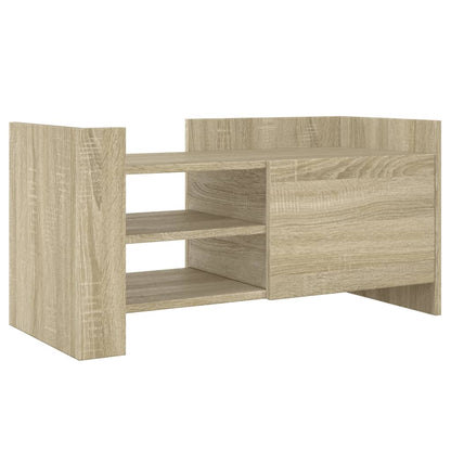 Tv-meubel 80x35x40 cm bewerkt hout sonoma eikenkleurig
