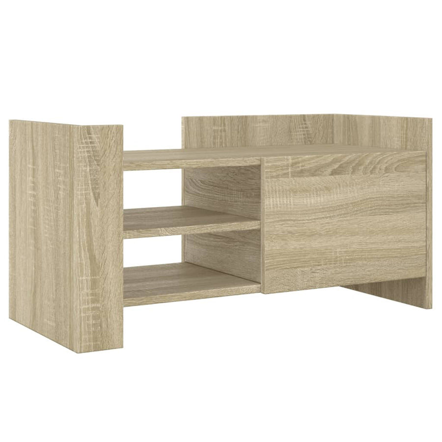 Tv-meubel 80x35x40 cm bewerkt hout sonoma eikenkleurig