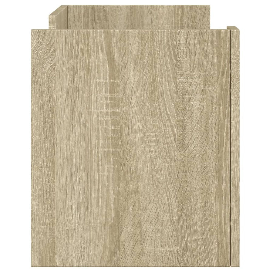 Tv-meubel 80x35x40 cm bewerkt hout sonoma eikenkleurig