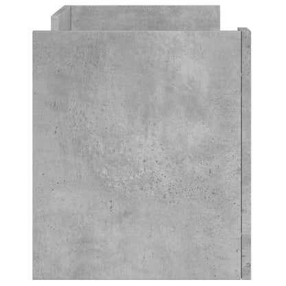 Tv-meubel 80x35x40 cm bewerkt hout betongrijs