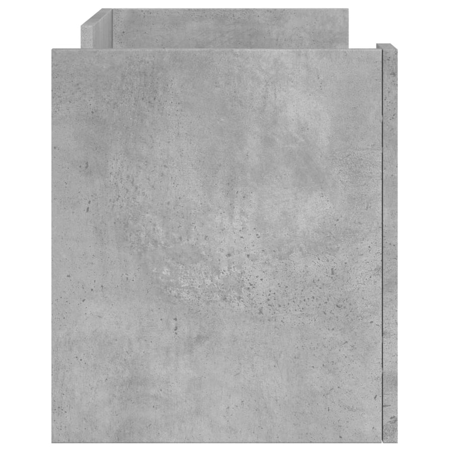 Tv-meubel 80x35x40 cm bewerkt hout betongrijs