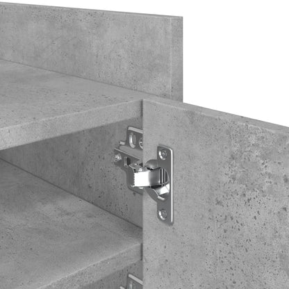 Tv-meubel 80x35x40 cm bewerkt hout betongrijs