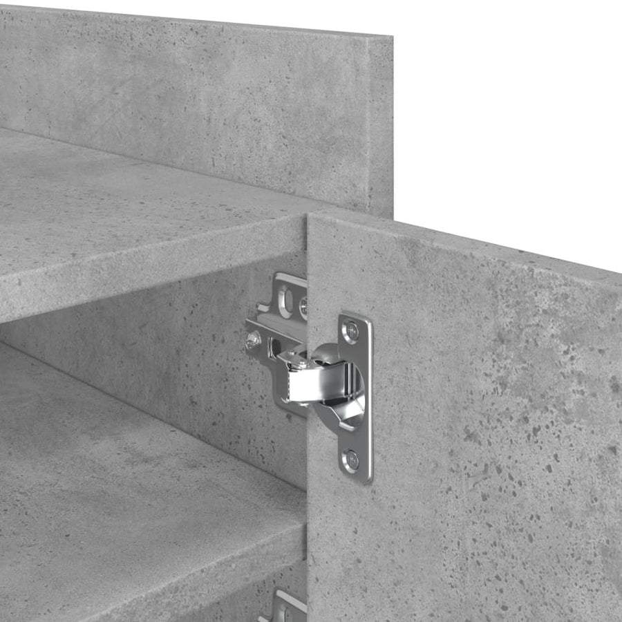 Tv-meubel 80x35x40 cm bewerkt hout betongrijs