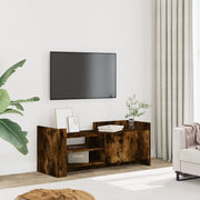 Tv-meubel 100x35x40 cm bewerkt hout gerookt eiken
