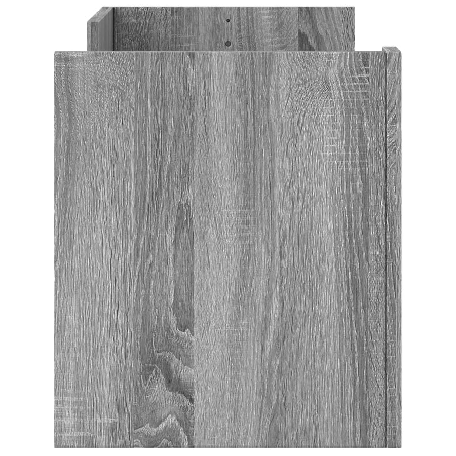 Tv-meubel 100x35x40 cm bewerkt hout grijs sonoma eikenkleurig