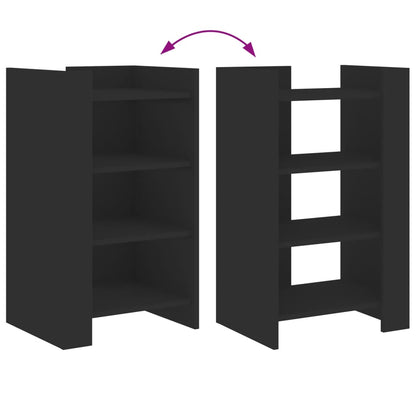 Dressoir 45x35x75 cm bewerkt hout zwart
