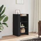 Sideboard 45x35x75 cm carved wood black