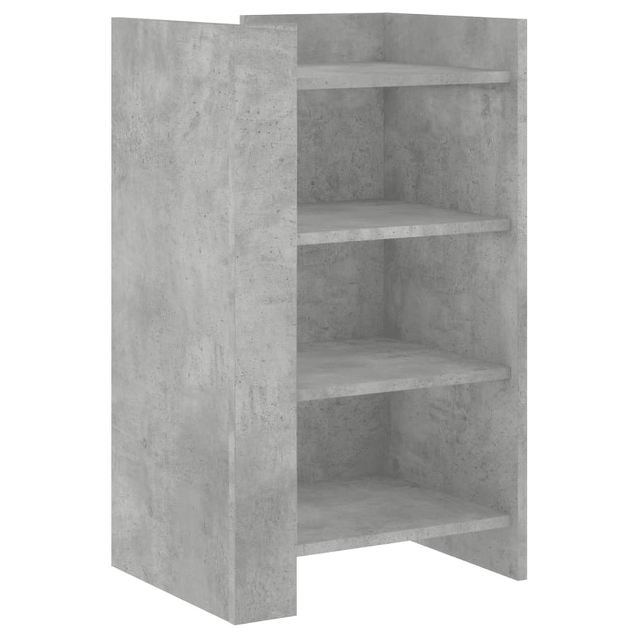 Dressoir 45x35x75 cm bewerkt hout betongrijs