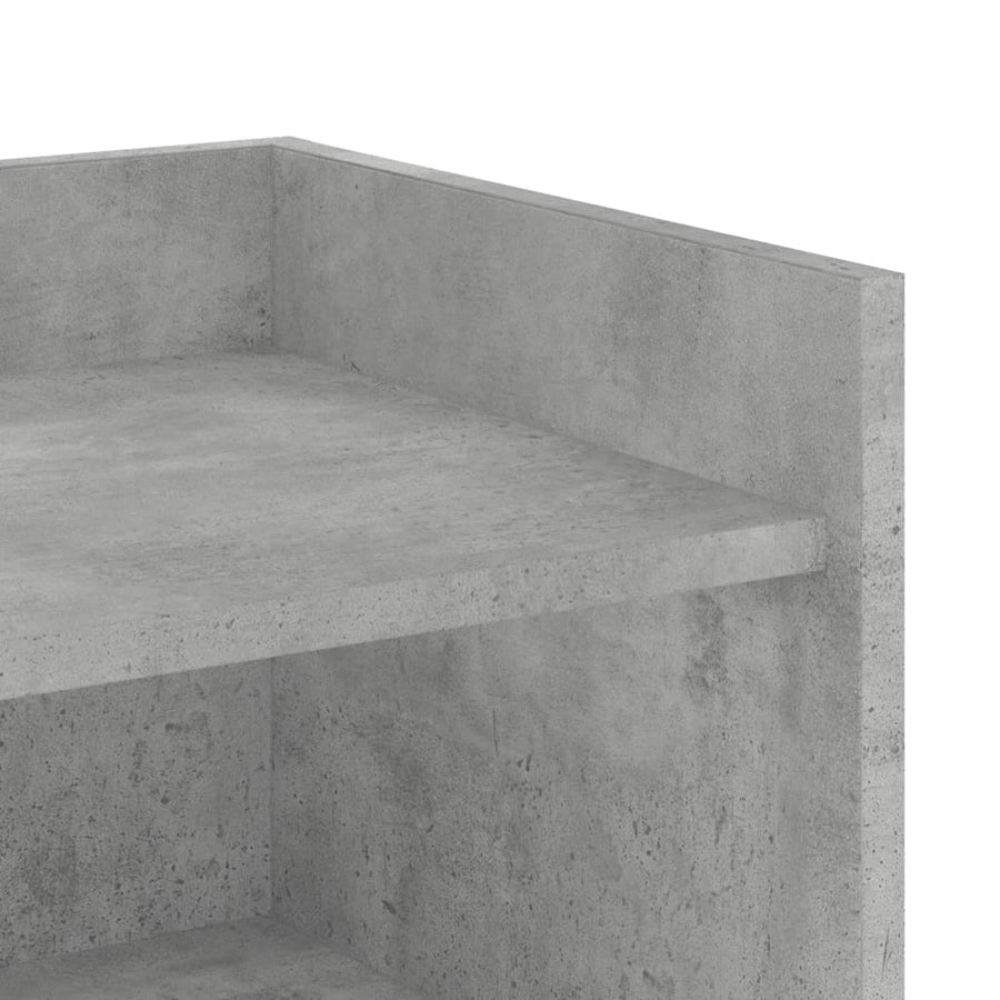 Dressoir 45x35x75 cm bewerkt hout betongrijs