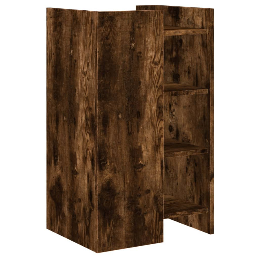 Dressoir 45x35x75 cm bewerkt hout gerookt eiken