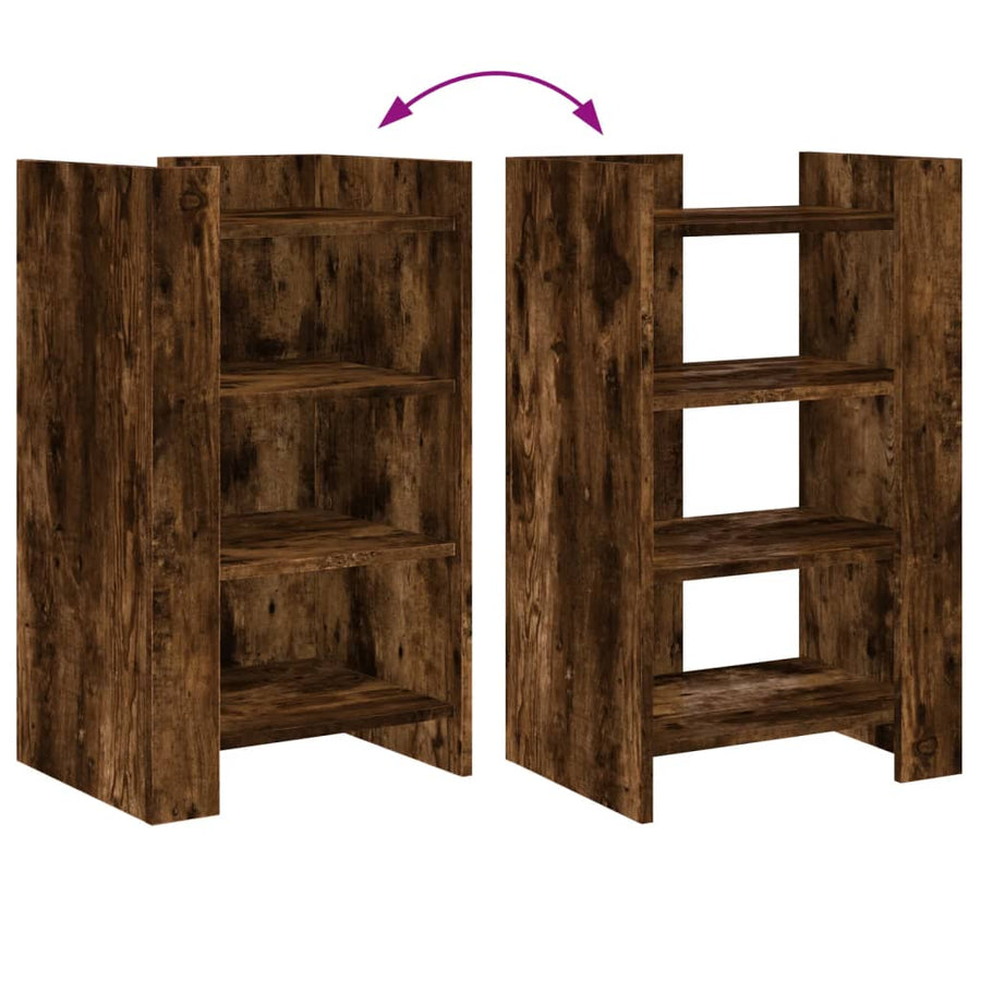 Dressoir 45x35x75 cm bewerkt hout gerookt eiken