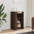 Sideboard 45x35x75 cm carved wood brown oak finish
