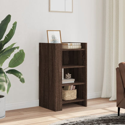 Dressoir 45x35x75 cm bewerkt hout bruin eikenkleur