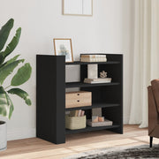 Dressoir 75,5x35x75 cm bewerkt hout zwart