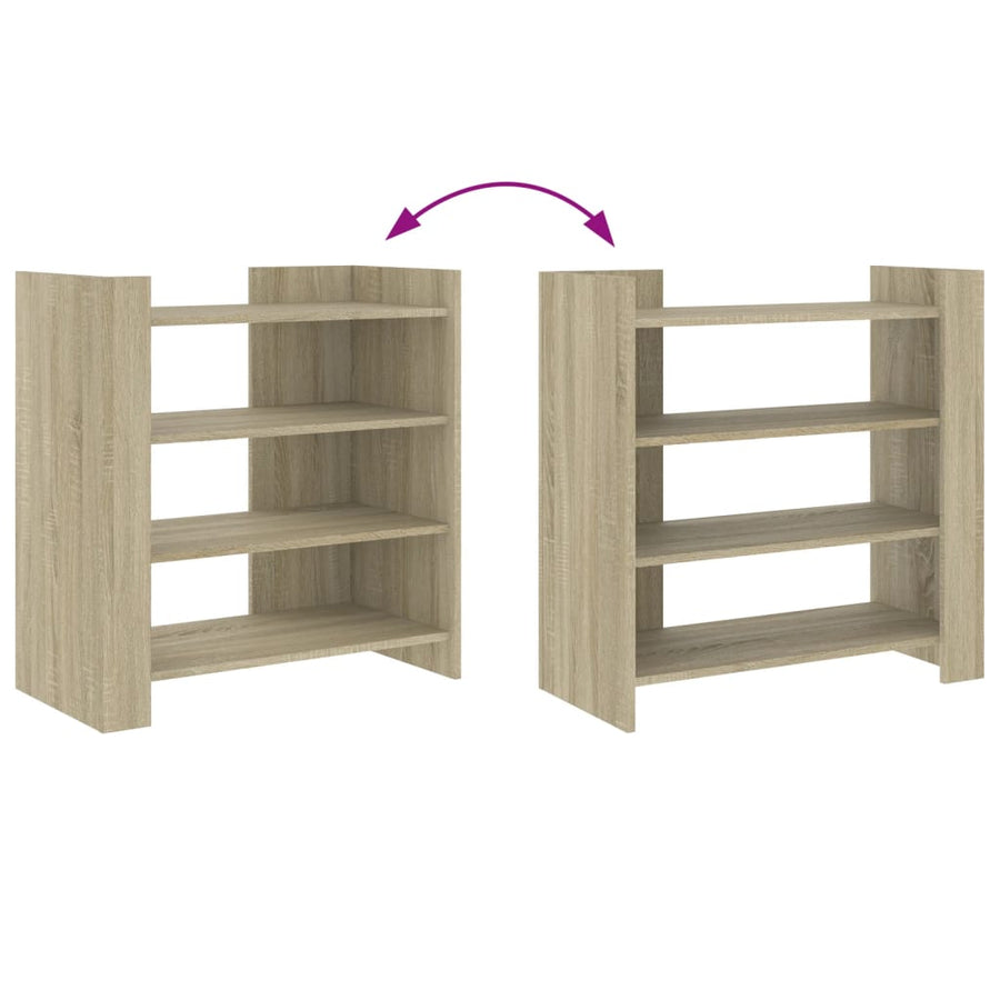 Dressoir 73,5x35x75 cm bewerkt hout sonoma eikenkleurig