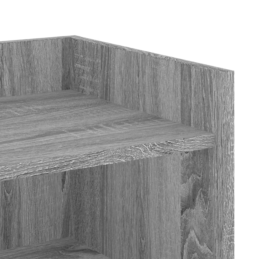 Dressoir 73,5x35x75 cm bewerkt hout grijs sonoma eikenkleurig