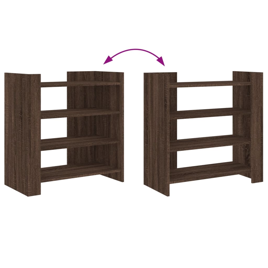 Dressoir 73,5x35x75 cm bewerkt hout bruin eikenkleur