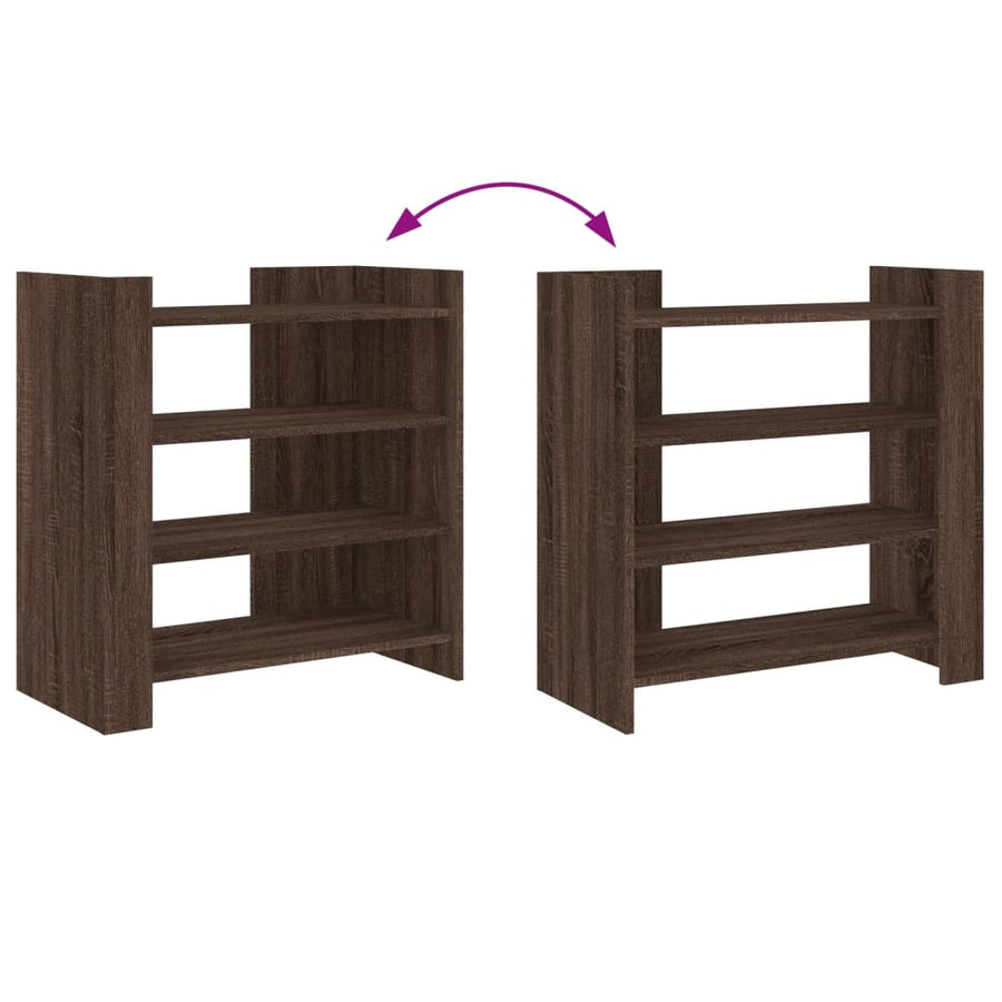 Dressoir 73,5x35x75 cm bewerkt hout bruin eikenkleur
