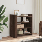 Dressoir 75,5x35x75 cm bewerkt hout bruin eikenkleur