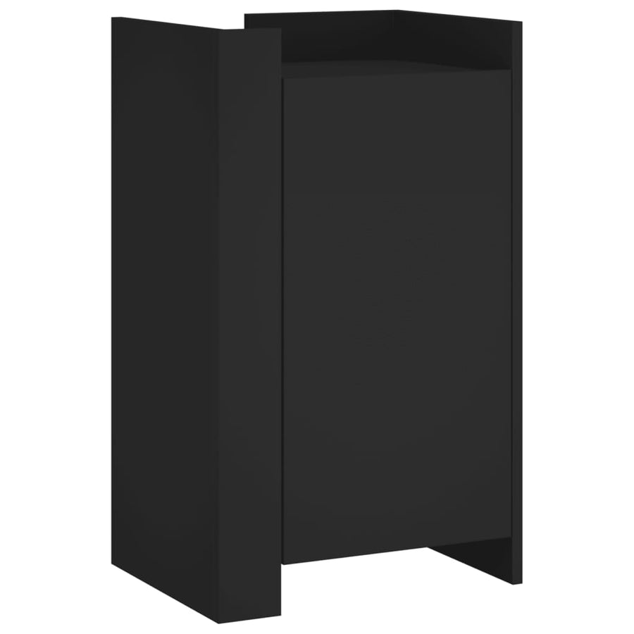 Dressoir 45x35x75 cm bewerkt hout zwart
