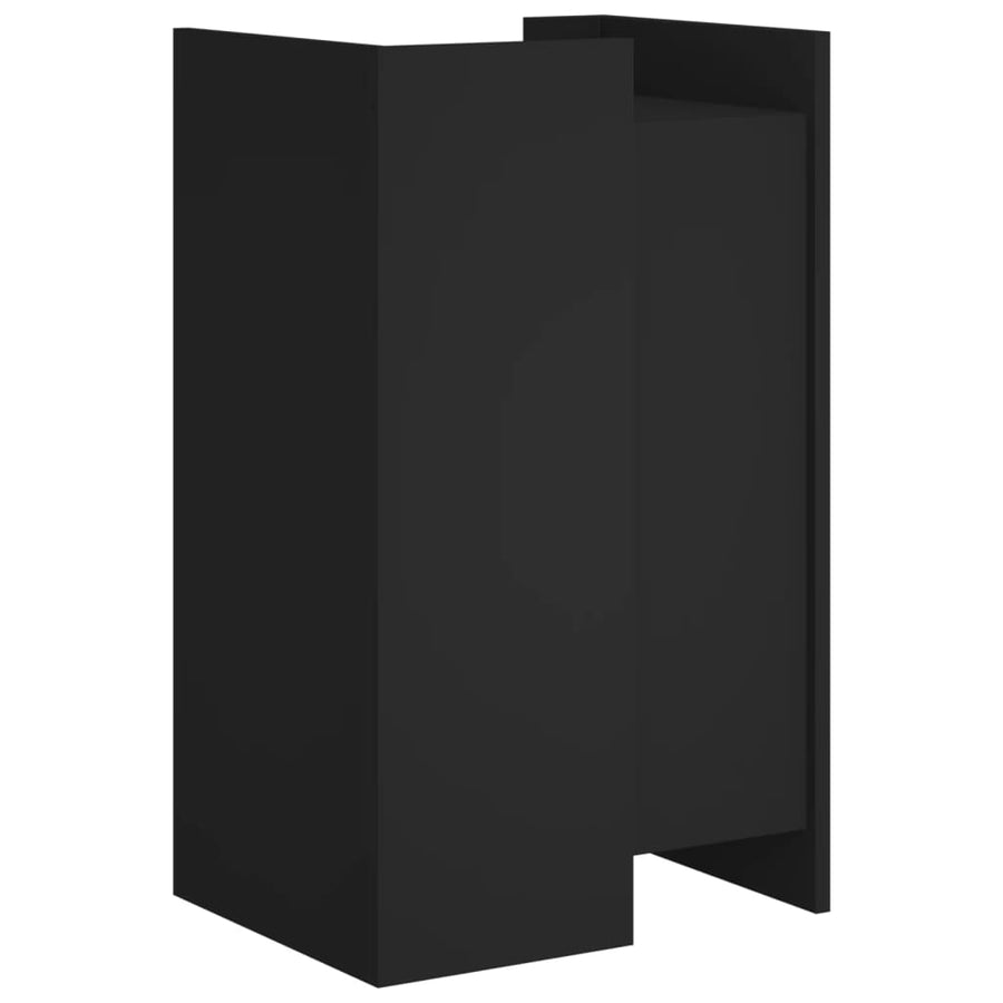 Dressoir 45x35x75 cm bewerkt hout zwart