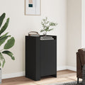 Sideboard 45x35x75 cm carved wood black