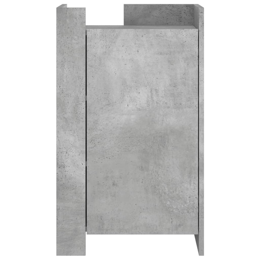 Dressoir 45x35x75 cm bewerkt hout betongrijs