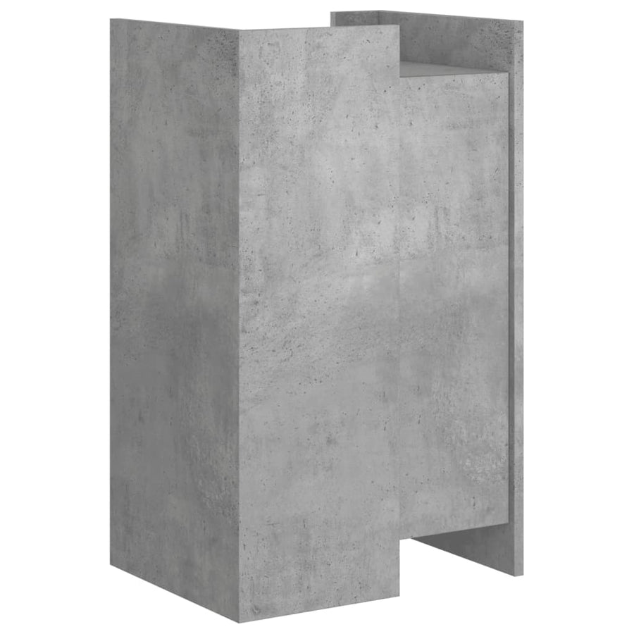 Dressoir 45x35x75 cm bewerkt hout betongrijs