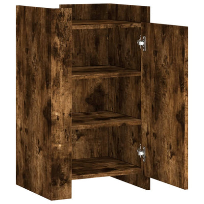 Dressoir 45x35x75 cm bewerkt hout gerookt eikenkleurig