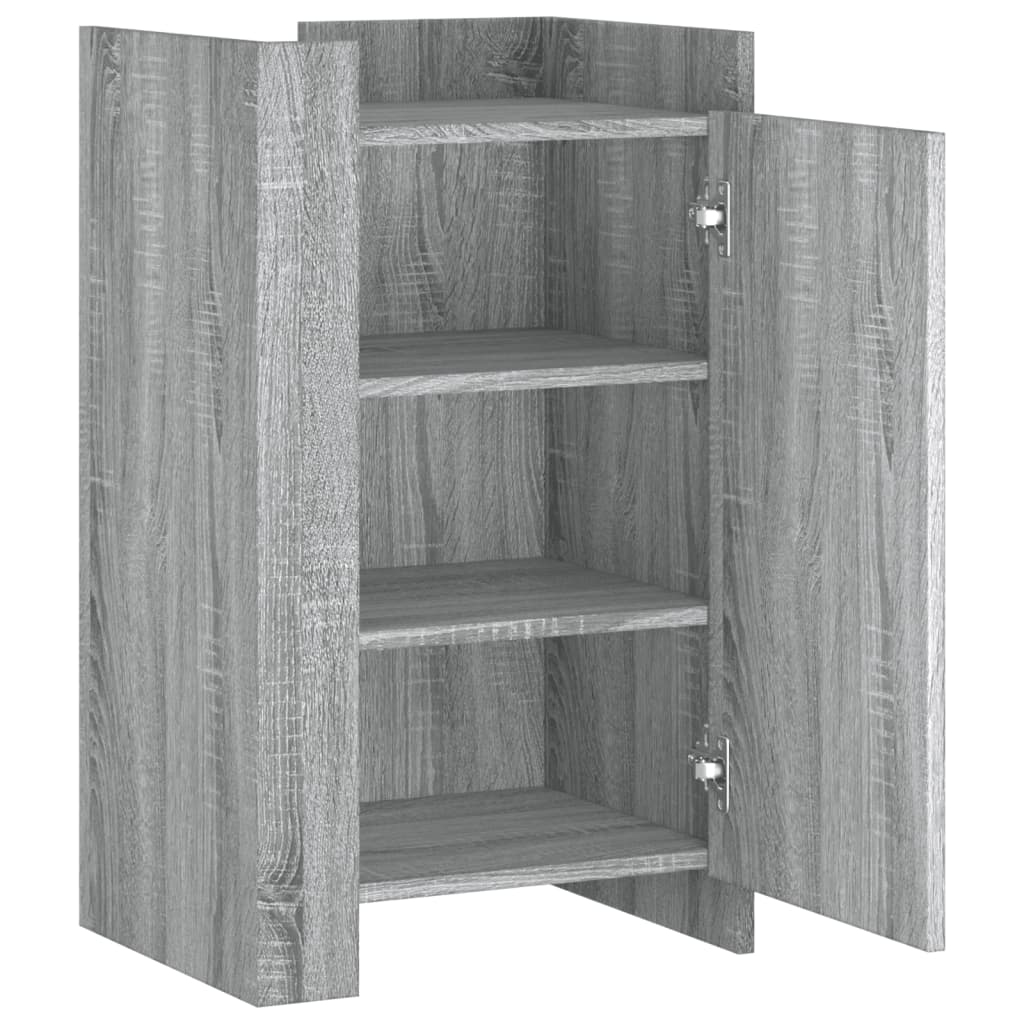 Dressoir 45x35x75 cm bewerkt hout grijs sonoma eikenkleurig