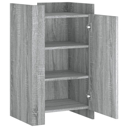Dressoir 45x35x75 cm bewerkt hout grijs sonoma eikenkleurig