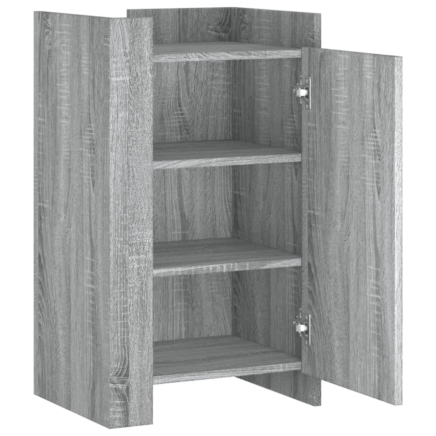 Dressoir 45x35x75 cm bewerkt hout grijs sonoma eikenkleurig